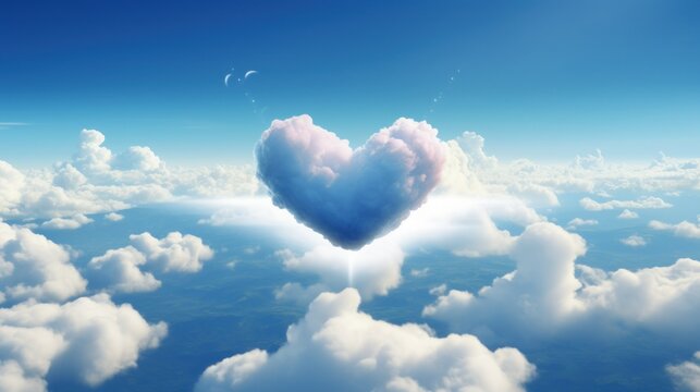 heart shaped cloud