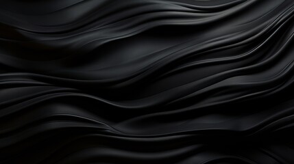 Abstract black wave background with intricate texture pattern for design and art compositions