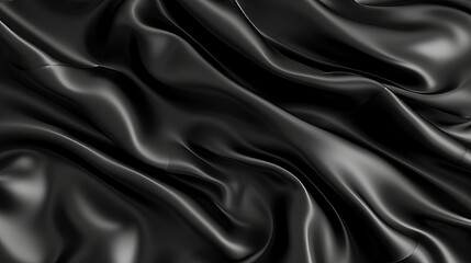 Obraz premium Elegant and captivating abstract black waved background with mesmerizing texture pattern