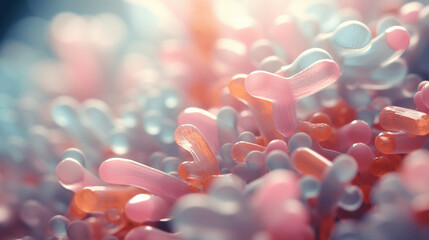 close up of bacteria