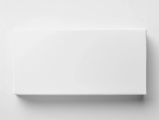 Empty white box top view isolated on white background, AI genetator