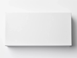 Empty white box top view isolated on white background, AI genetator
