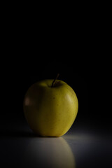 apple on black