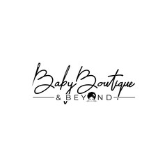 Baby Boutique & Beyond Vector Logo Design