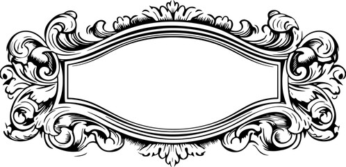 Vintage ribbon loral ornament