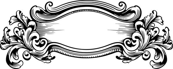 Vintage ribbon loral ornament