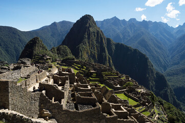 magnificent view of the citadel of Machu picchu