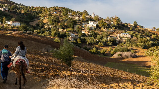 Village de Broumiyine dans la provine de Taounate, Maroc