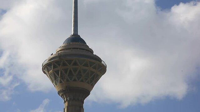 A stunning drone shot of the Milad Tower in the Iranian capital, Tehran
The Milad Tower in Tehran is one of Tehran's landmarks and symbols