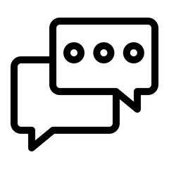 Naklejka premium bubble chat icon