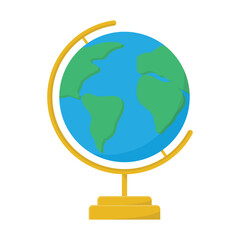 vector graphic illustration of a globe