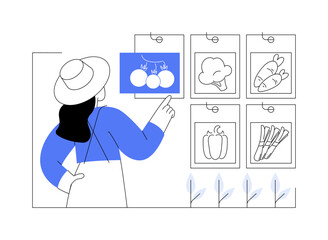 Seed supply isolated cartoon vector illustrations.