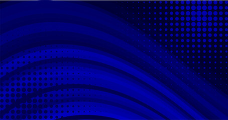 Obraz premium abstract blue background with lines and halftone