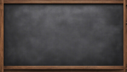 Vintage black chalkboard with wooden border and writing area