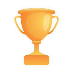 Vector trophie isolated on white background