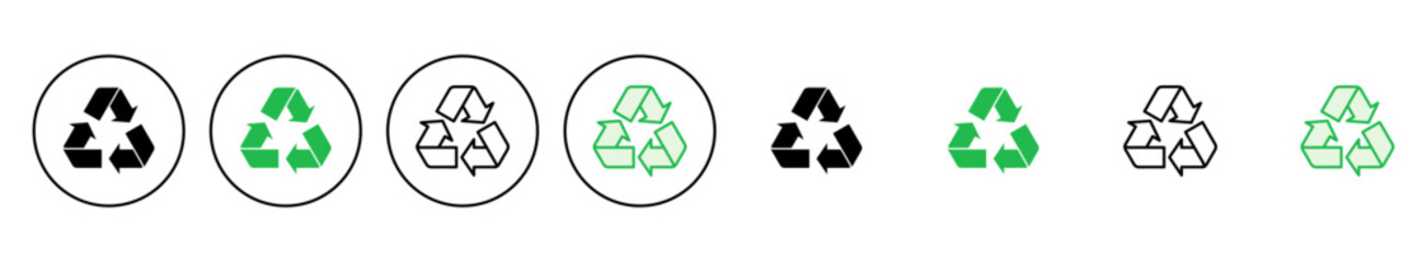 Obraz premium Recycle icon set. Recycling vector icon.