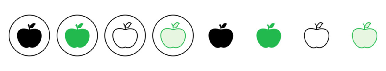 Apple icon set. Apple vector icon. apple symbols for your web design.