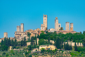 Town of San Gimignano - Italy - obrazy, fototapety, plakaty