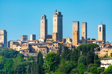 Fototapeta na wymiar Town of San Gimignano - Italy