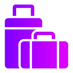 luggage gradient icon