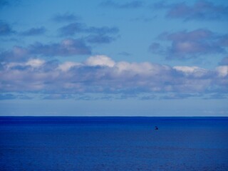 Obraz premium Wolkenhimmel über dem Atlantik vor La palma