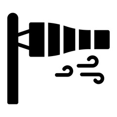 windsock glyph icon