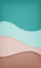 Abstract wavy blue brown background