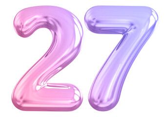 Gradient Bubble Number 27 luxury render