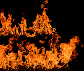 fire with particles for background. beautiful flame of burning fire