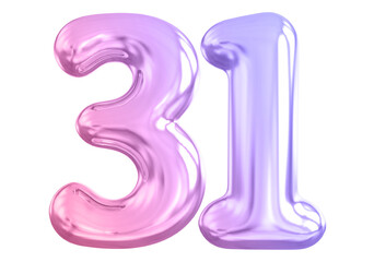 Gradient Bubble Number 31 luxury render