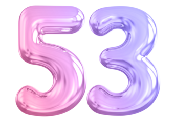 Gradient Bubble Number 53 luxury render