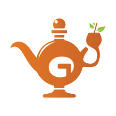 Genie Mug Logo Design Vector Template