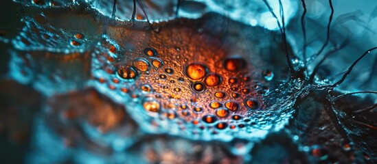 Onion root tip and mitosis cell observed with microscope.