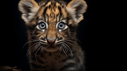 Generative AI image of close up of a Bengal tiger