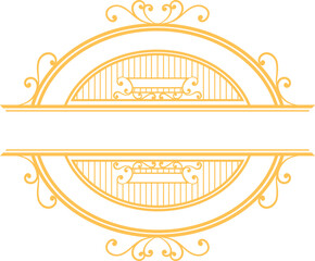 Vector vintage royal luxury victorian ornamental logo