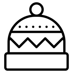 Winter hat icon.