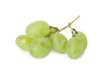 Fresh ripe juicy grapes isolated on white