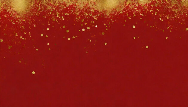 赤い背景　金の装飾のイメージ素材　red background. Image material of gold decoration.