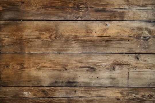 Top view of  distressed vintage wooden boards background, studio soft light...