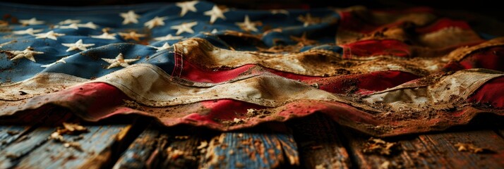 Us American Flag On Worn Black, Background Image, Background For Banner, HD