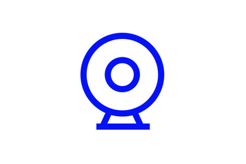 webcam illustration. Vector illustration in flat style design.	