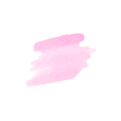 Vector abstract pink watercolor water splash on white background