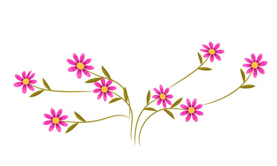 Obraz na płótnie Canvas vector abstract spring flower background illustration
