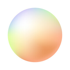 Vector modern holographic gradient on white background