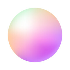 Vector modern holographic gradient on white background