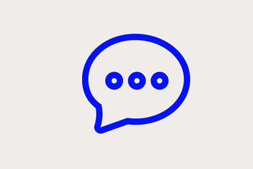  chatting bubble illustration. Vector illustration in flat style design.