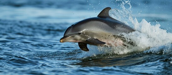 Bottlenose dolphin - obrazy, fototapety, plakaty