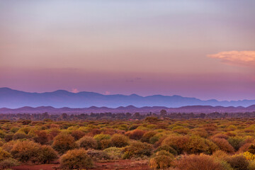 sunrise over the mountains