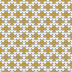 Knit Pattern background. Vector illustration.