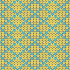 Knit Pattern background. Vector illustration.